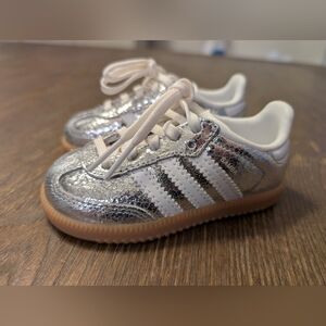 Adidas Samba Kids Silver Sneakers